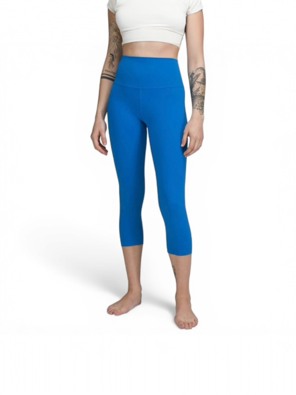 Lululemon Align High Rise Crop 21” Poolside Size 12 Nulu Yoga